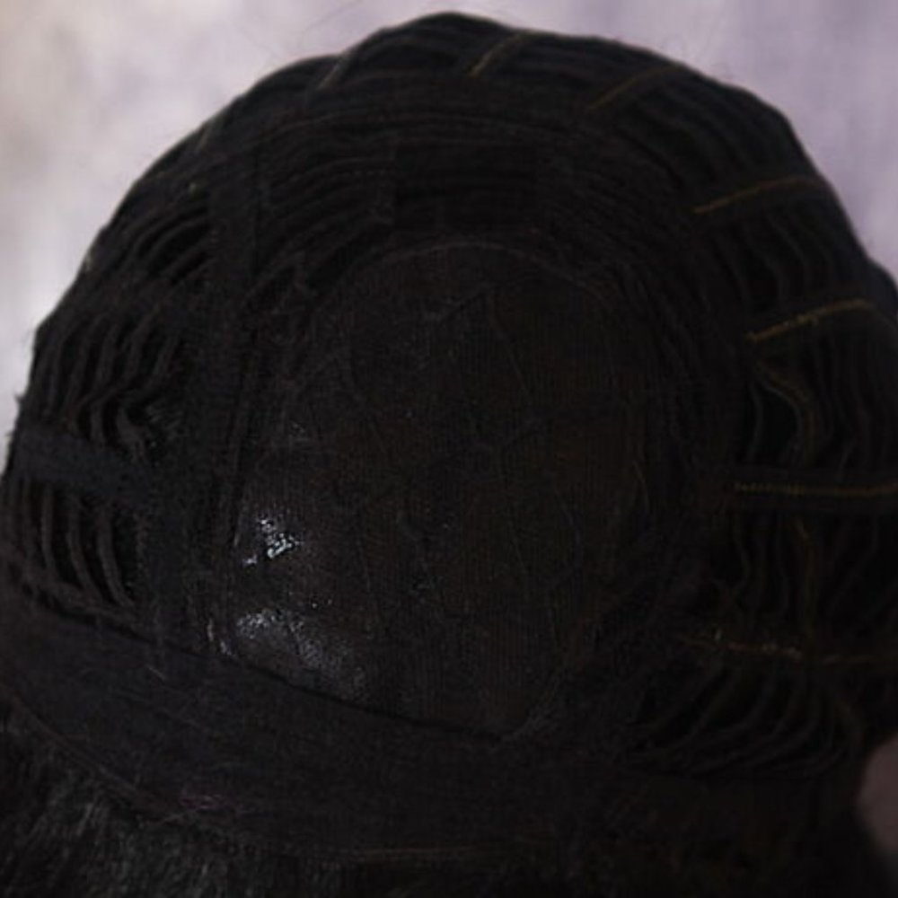 Human hair Blend Wig purple mix color, Heat OK - Picture 12 of 12